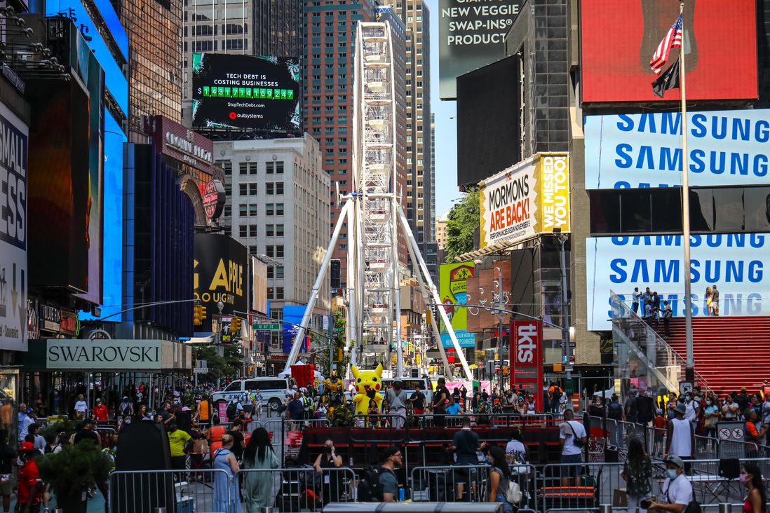 The Times Square ferris wheel